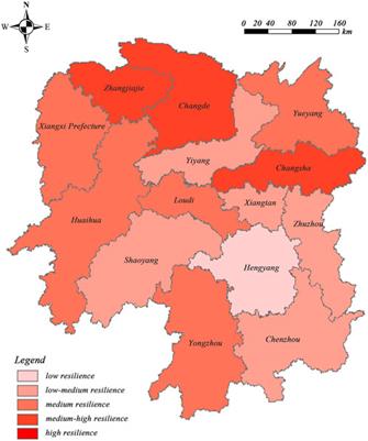 Evaluation of urban resilience level and analysis of obstacle factors: A case study of Hunan Province, China